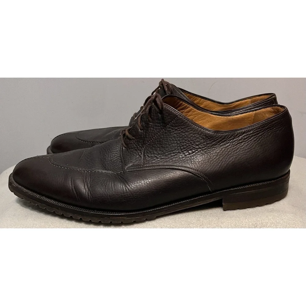 Peter Huber Mens Brown Leather‎ Lace Up Shoes Sz 13M